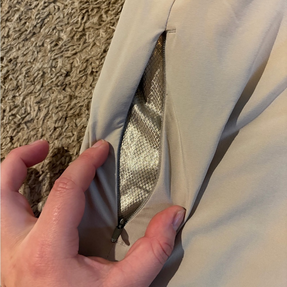 Women's Medium Coolipar Khaki Travel Pants UPF 50+ - Picture 5 of 11